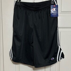 Champion Men's Black and White Athletic Shorts